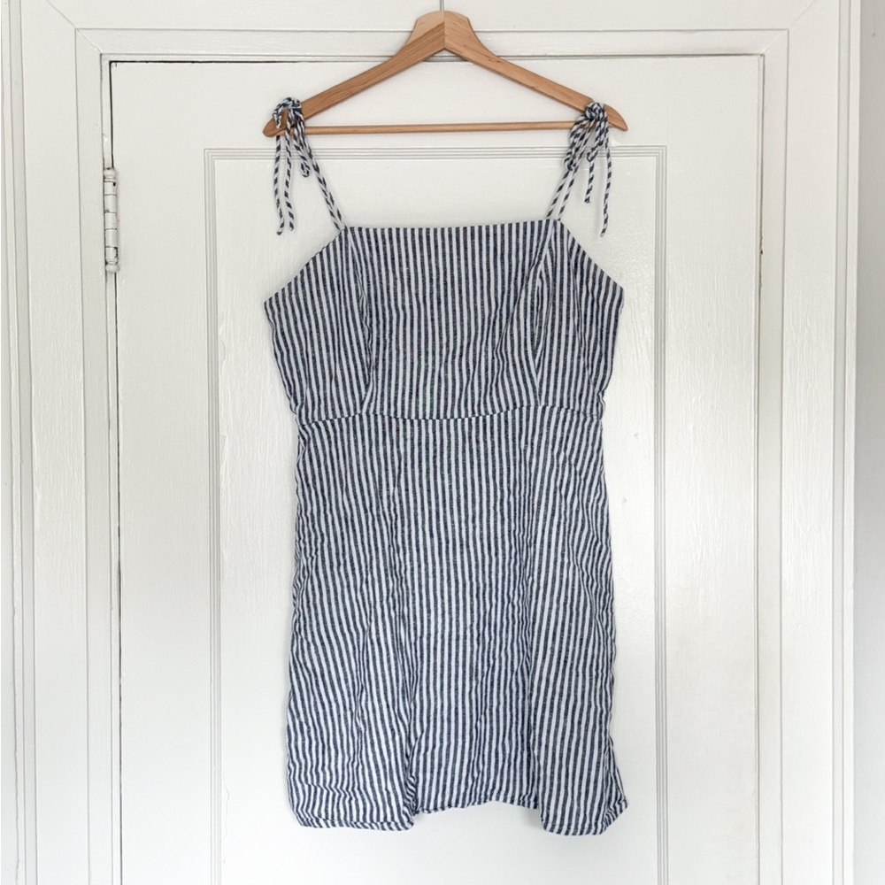 Old Navy Striped Linen Dress